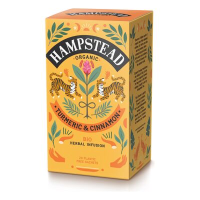 Hampstead Tea Té orgánico de cúrcuma y canela