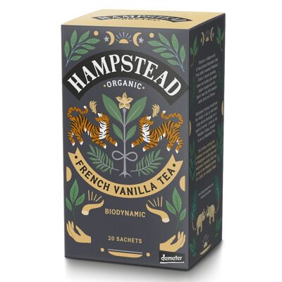 Hampstead Tea Bolsitas de té orgánico de vainilla francesa