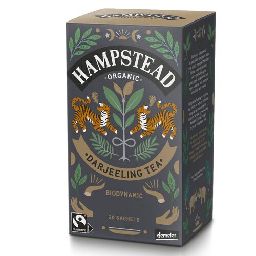 Hampstead Tea Organic and Fairtrade Darjeeling Tea Bags