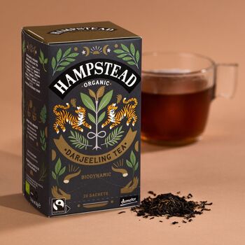 Hampstead Tea Sachets de thé Darjeeling biologiques et équitables 2