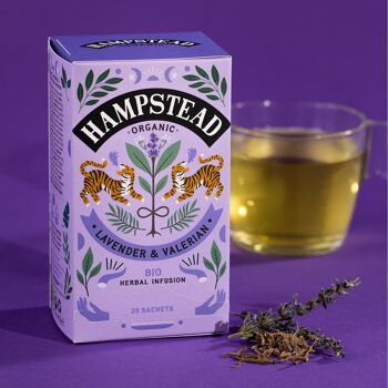 Hampstead Tea Sachets de thé biologiques à la lavande et à la valériane 2