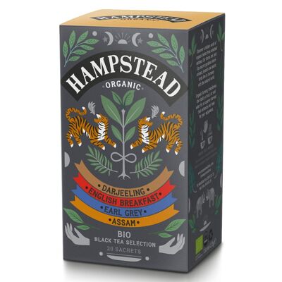 Hampstead Tea Selección de té negro orgánico en bolsitas de té