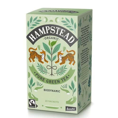 Hampstead Tea Organic Fairtrade Green Tea Bags