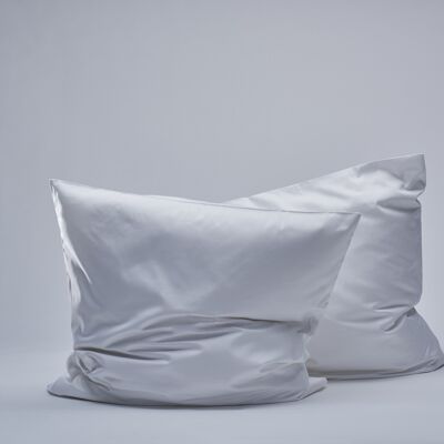 400TC Sateen Pillow cases - White-50X90