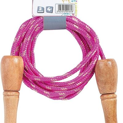 2M Skipping Rope With Wooden Handles