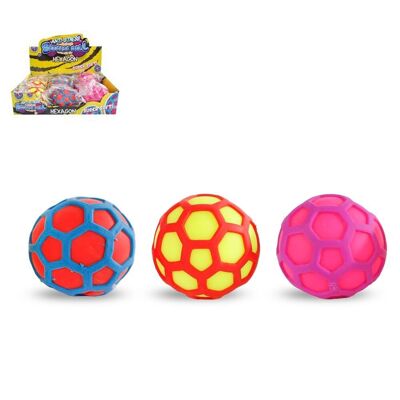 Juguetes // Bola hexagonal para aplastar, 7 cm