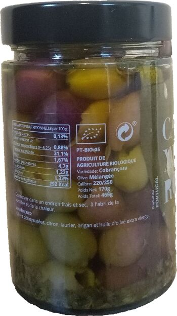 Olives BIO dénoyautées à l'huile d'olive – CAIXEIRO 5