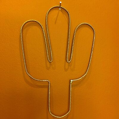 Small brass cactus made in Morocco