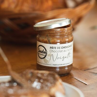 Pâte à Tartiner Artisanale 200G : Chouchou Noisette & Chocolat au lait !