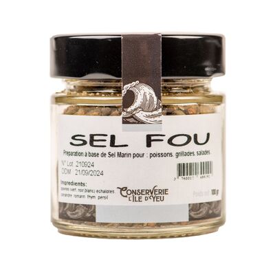NOVITÀ Sale aromatizzato “Fou” Miscela di sale grosso, erbe aromatiche e spezie