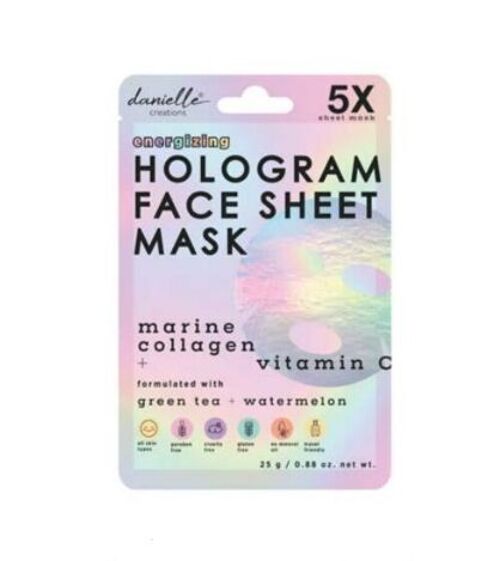 5Pc Danielle Hologram Face Sheet Mask