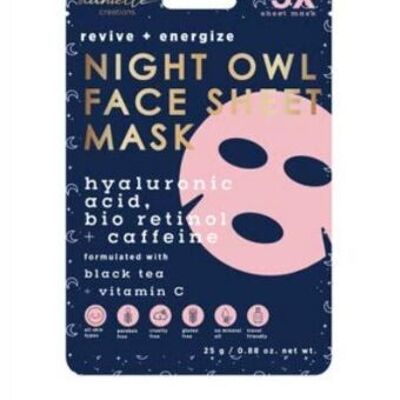 5Pc Danielle Night Owl Face Sheet Mask