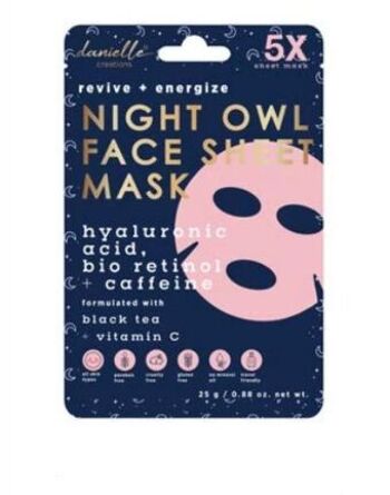 Masque en tissu Danielle Night Owl, 5 pièces