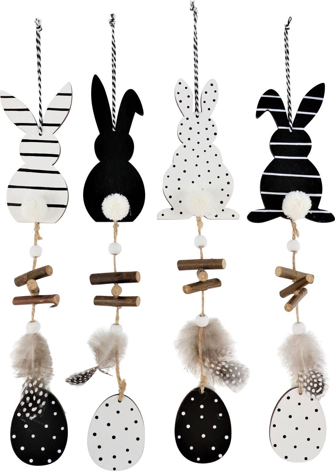 SET 4 PEZZI SCACCHI GHIRLANDA (HOFF4898)