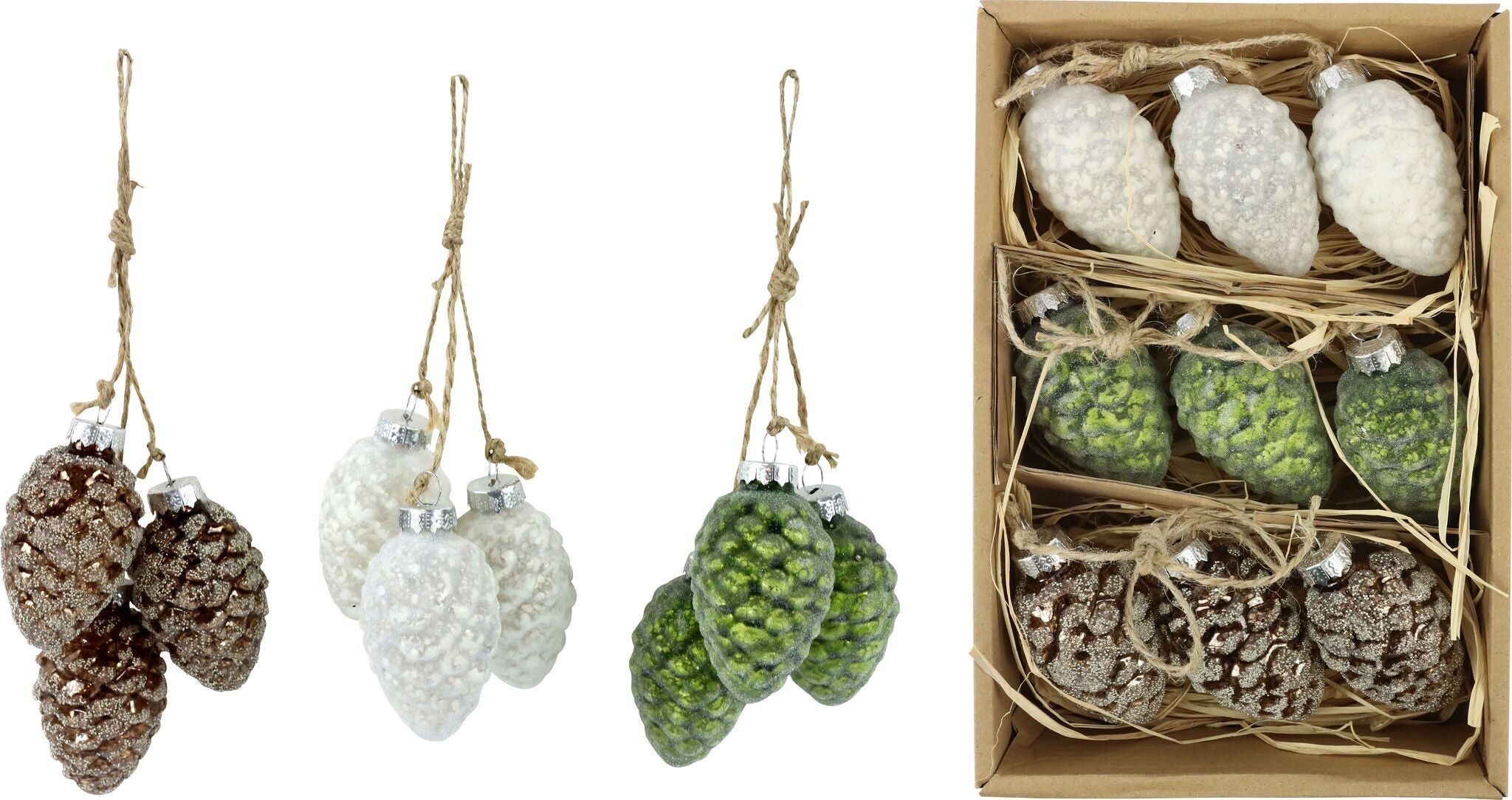 GIRLANDENTRIO ZAPFEN  3 TEILIGES SET (HOFF6273)