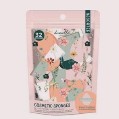 Danielle Painted Floral Cosmetic Sponge 32pc