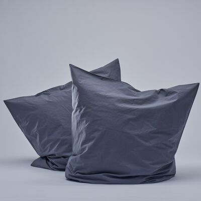 Percale Pillow cases - Dark Grey-80X80