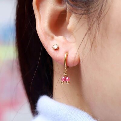 Axelia steel earrings