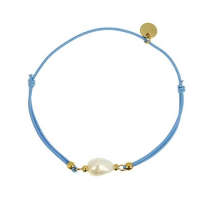 Pulsera elástica de perlas