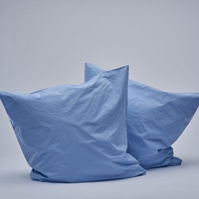 Percale Pillow cases - Light Blue-40X80