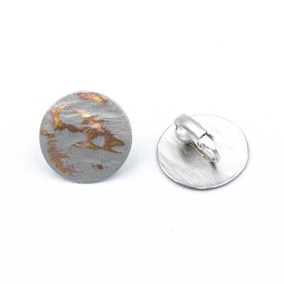 Pura Recycled Ear Clip 01 Placa simple oh clip en aspecto mate/brillante