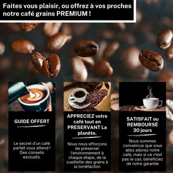 Café grain Premium 100% Pur Arabica - Médaille d'Or 2021 - Intensité 7/10 (1 KG) 5