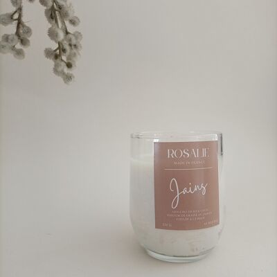 JAINS - Bougie en verre recyclé au jasmin