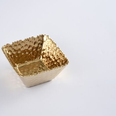 Golden Millennium - Square Snack Bowl (CER2733G)