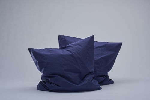 Percale Pillow cases - Navy-40X80