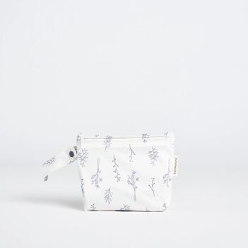 Petit sac humide Folk Botanical gris 1