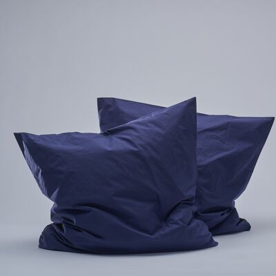 Percale Pillow cases - Navy-50X75