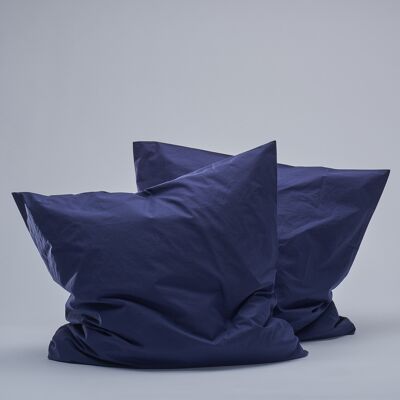 Federe per cuscino in percalle - Navy-50X75