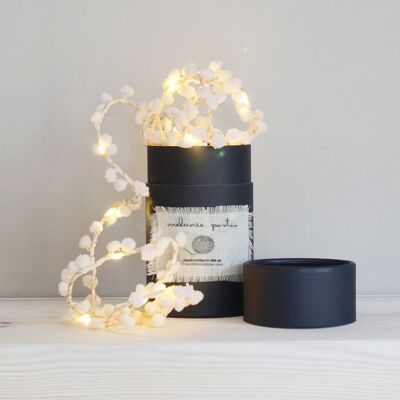 Barely Blush Pom Pom Fairy Light String