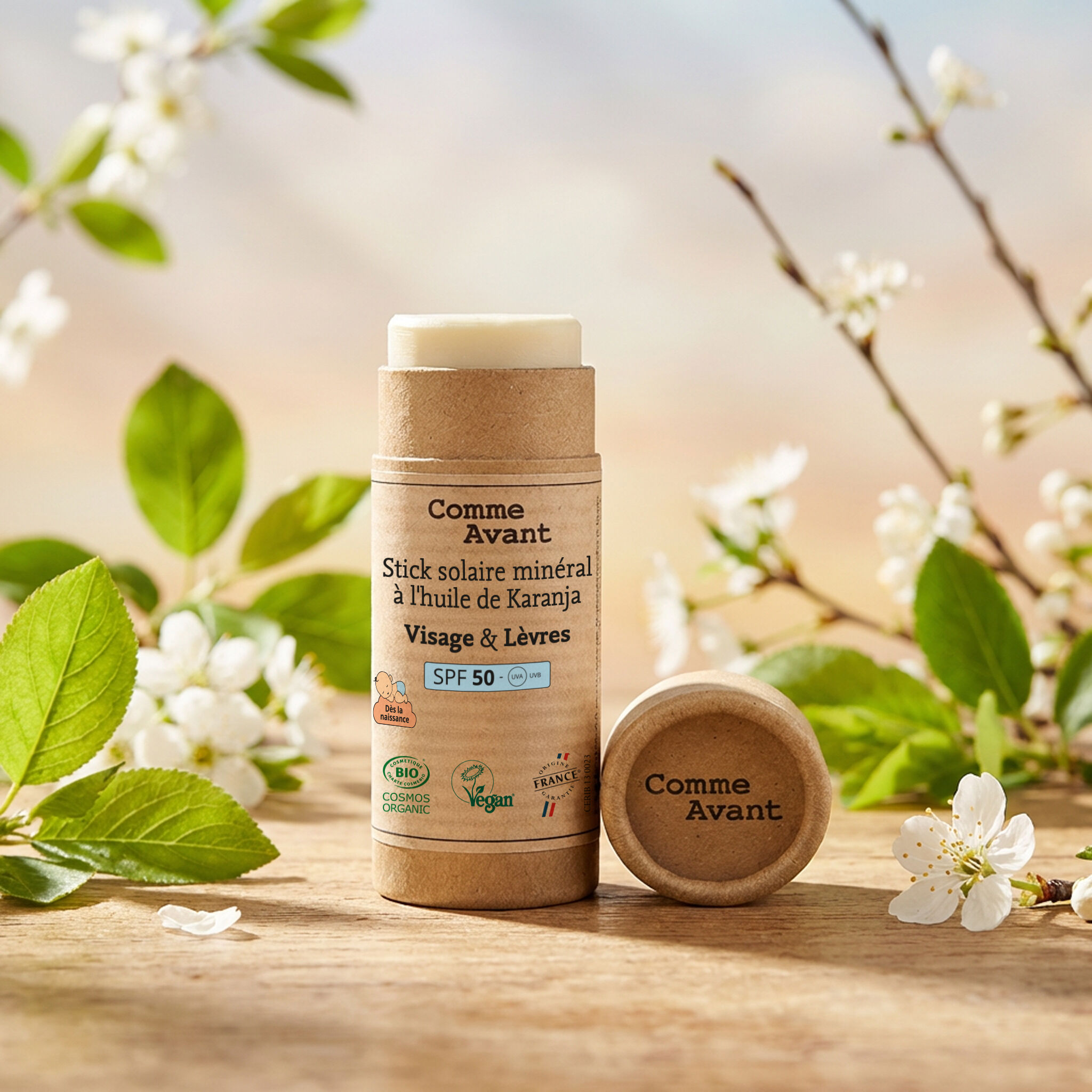 Organic sun stick SPF50 - Face & Lips