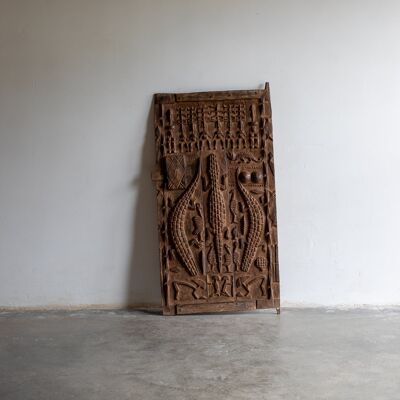 Dekorative Dogon-Tür aus Gurma-Holz