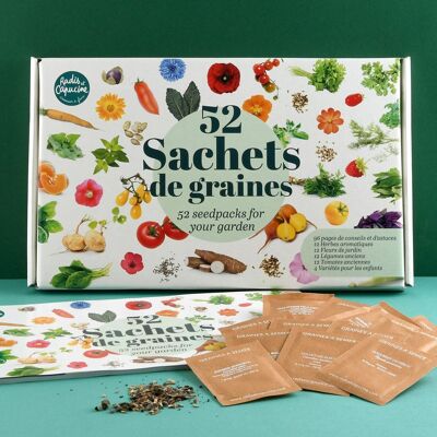 NEW 2024 - Coffret 52 sachets de graines