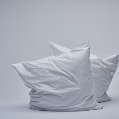 Federe per cuscino in percalle - Bianco-80X80