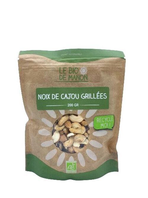 Noix de cajou grillées nature 200g