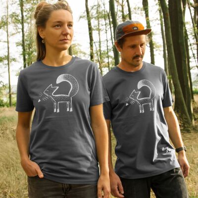 T-shirt unisex Franzi Fuchs in antracite