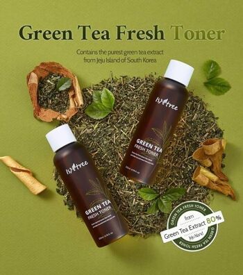 ISNTREE Tonique frais au thé vert 200 ml 4