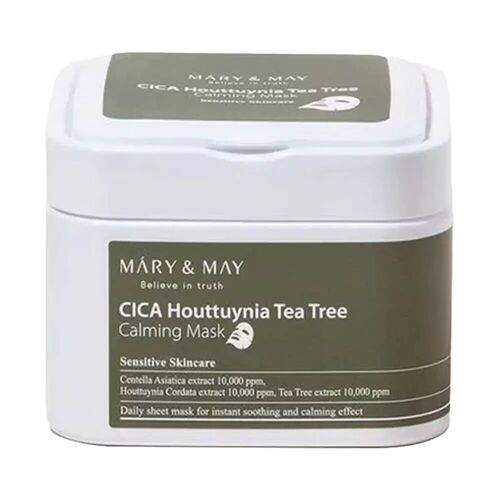 MARY&MAY CICA Houttuynia Tea Tree Calming Mask 30pcs