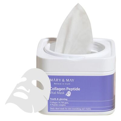 MARY&MAY Collagen Peptide Vital Mask 30St