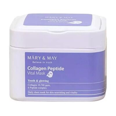 MARY&MAY Maschera vitale ai peptidi di collagene 30pz
