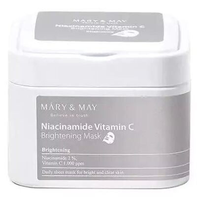 MARY&MAY Maschera illuminante alla vitamina C alla niacinamide 30pz