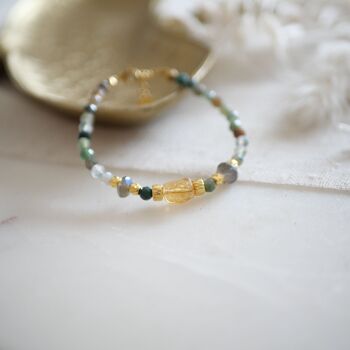 Bracelet Aniya agate indienne citrine 1