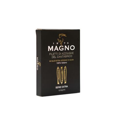 Filetti di Acciughe del Cantábrico in olio extra vergine d’oliva 100% Italiano – SERIE EXTRA 74g 13 filetti