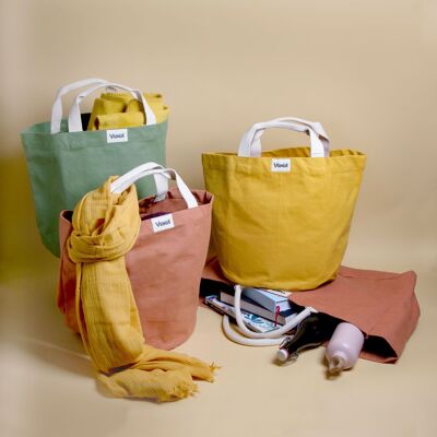 City shopping bag in organic cotton