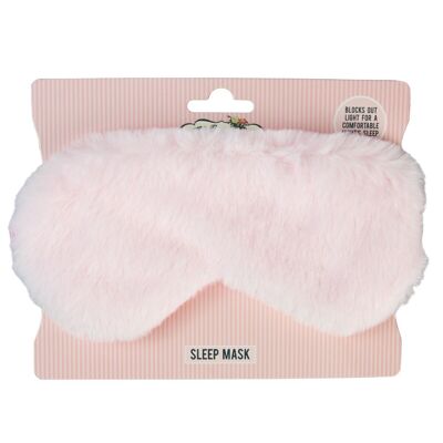 Sleep Mask Fluffy Pink