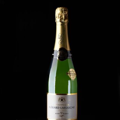 Champagner Brut Blanc de Blancs „Gérard Lassaigne“ – Eine 75-cl-Flasche