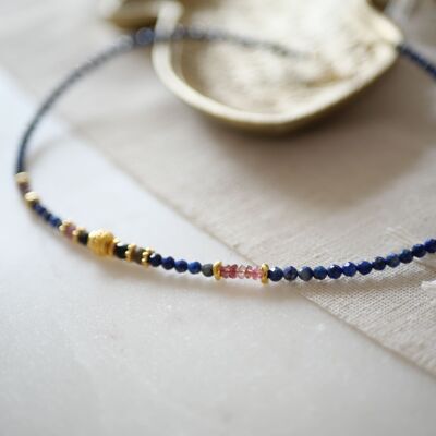 Ajita lapis lazuli tourmaline necklace